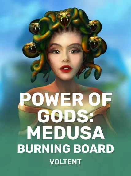 Power of Gods: Medusa Burning Board game tile